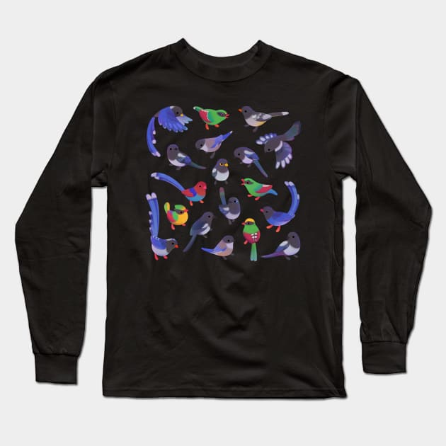 Magpie Long Sleeve T-Shirt by pikaole